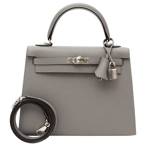 hermes kelly 25 gris pale|Hermes kelly 25cm leather.